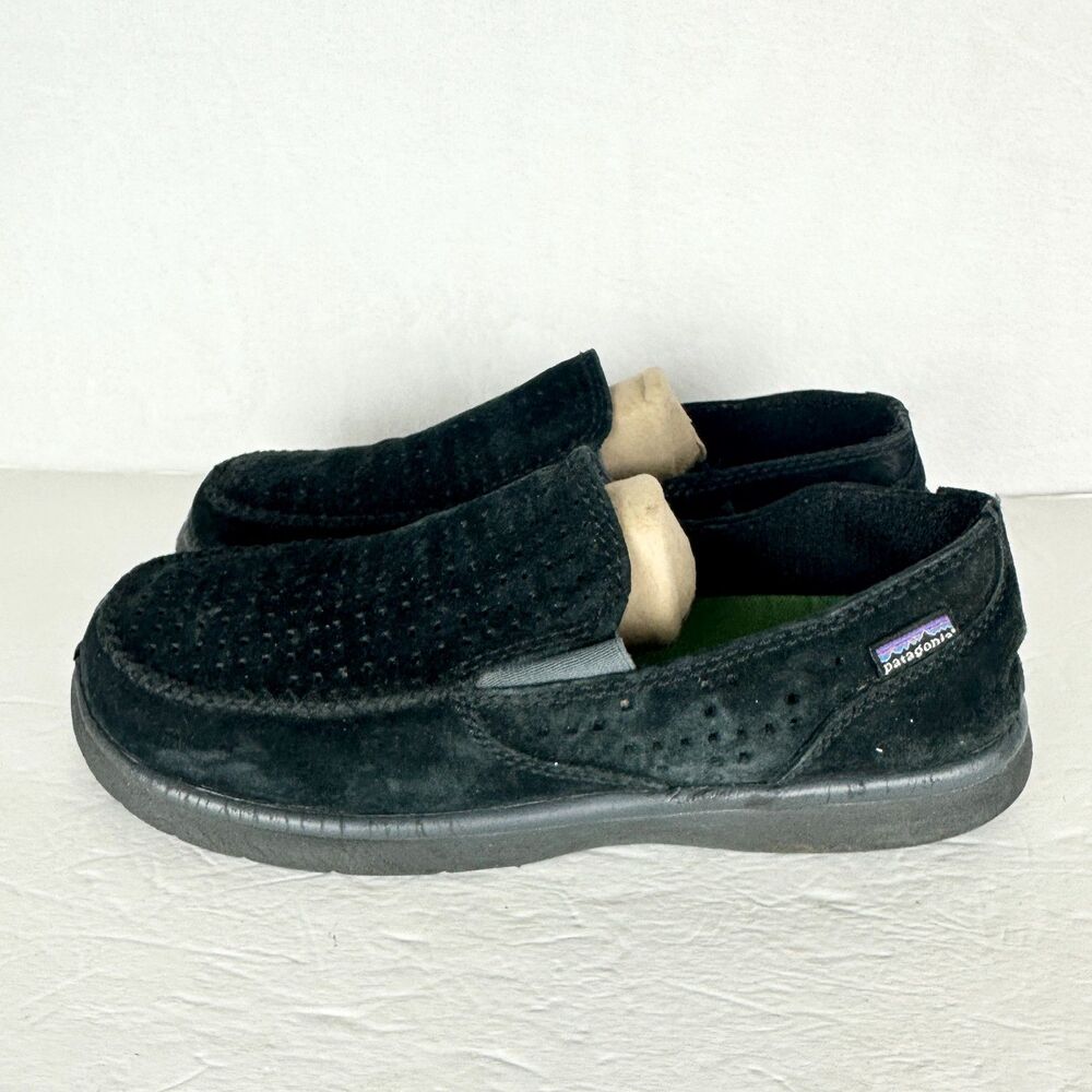 Patagonia Men's Maui Air Slip On Shoe Size 9 Black Suede Leather